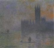 Claude Monet Houses of Parliament,Fog Effect oil painting on canvas
